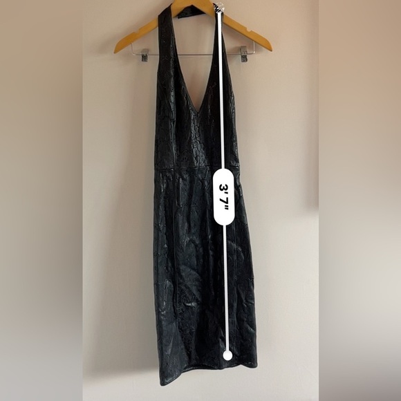 Gianni Versace | Laser Perforated 100% Leather Halter Dress Vintage - Picture 12 of 12